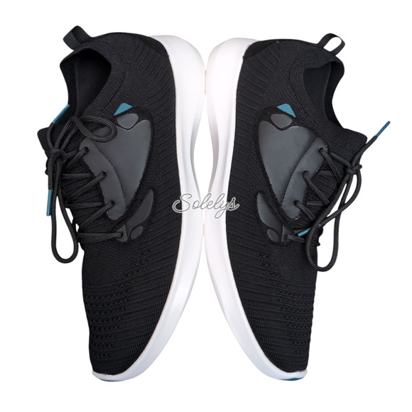 Vessi Everyday Move Mens 12 Waterproof Onyx Black White Knit Dyma-Tex Sneaker - Picture 8 of 10